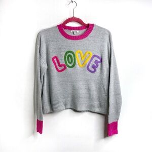 Major Label Group LOVE Plush Knit Sweater Size XS